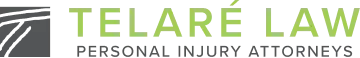 Green and gray logo for Telaré Law.