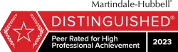 Martindale-Hubbell Distinguished Rating - Telaré Law