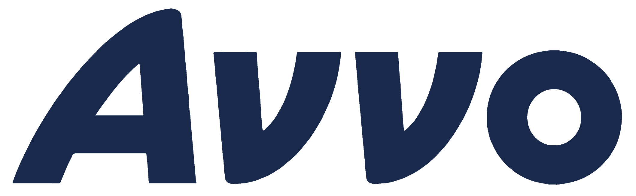 Logo displaying the word "Avvo" in bold, blue lowercase letters on a transparent background.