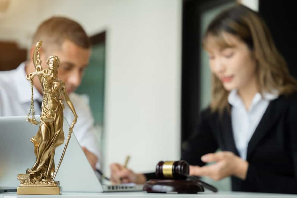 motorcycle accident victim speaking with Oregon motorcycle accident attorney